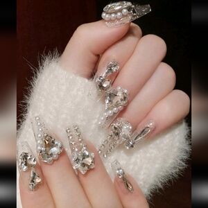 Crystal and Pearl Nail Art Set
